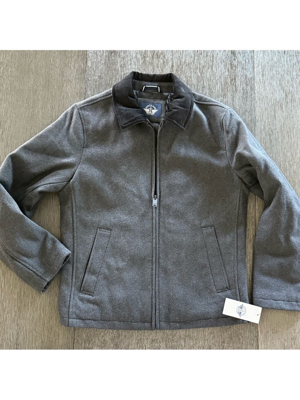 Men's Dockers Wool Blend Short Cord Collar Jacket - S - Picture 6 of 10